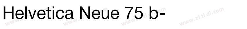 Helvetica Neue 75 b字体转换